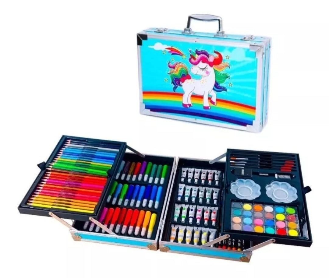 Set de Arte Maletín Metálica 145 piezas