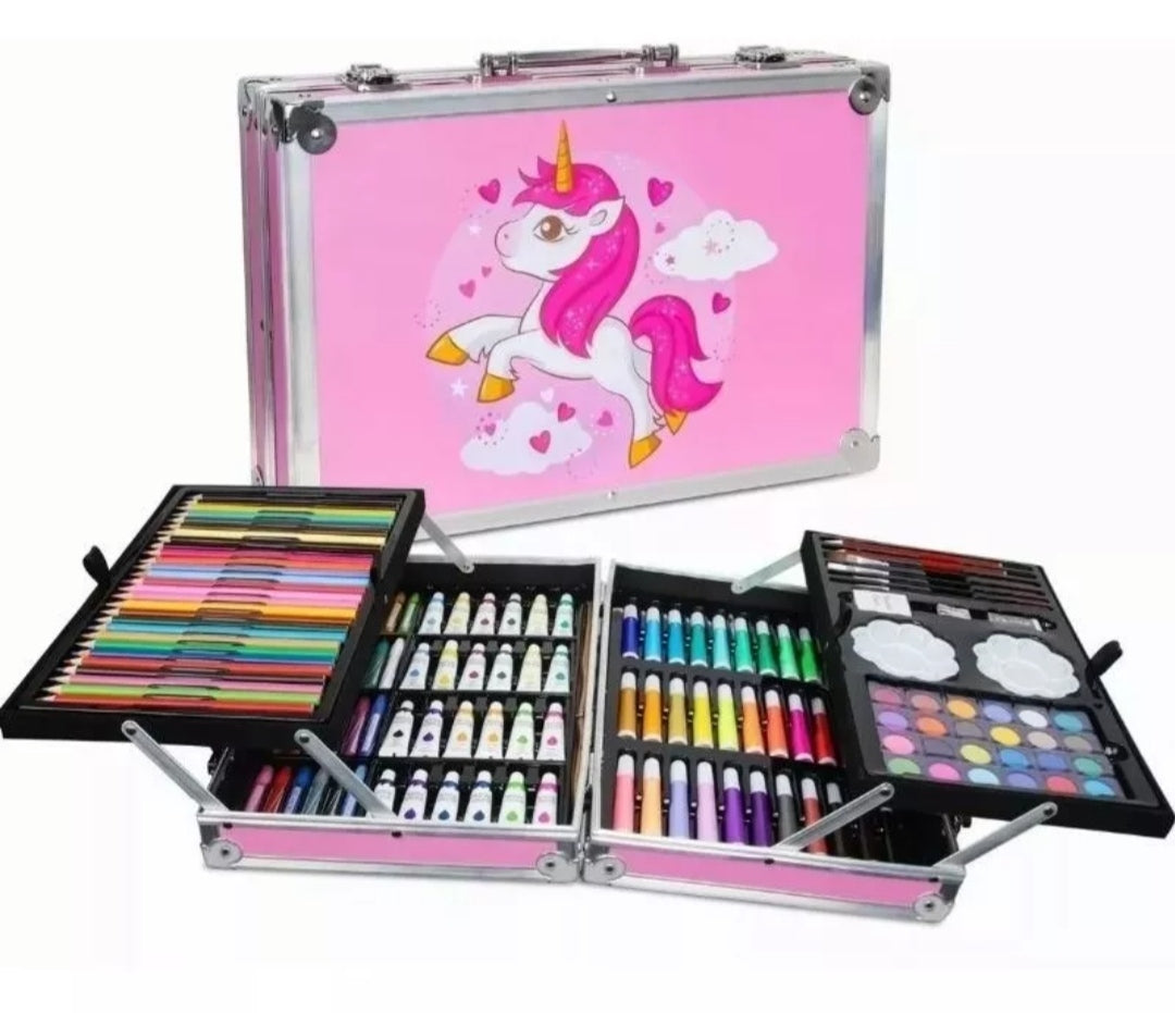 Set de Arte Maletín Metálica 145 piezas